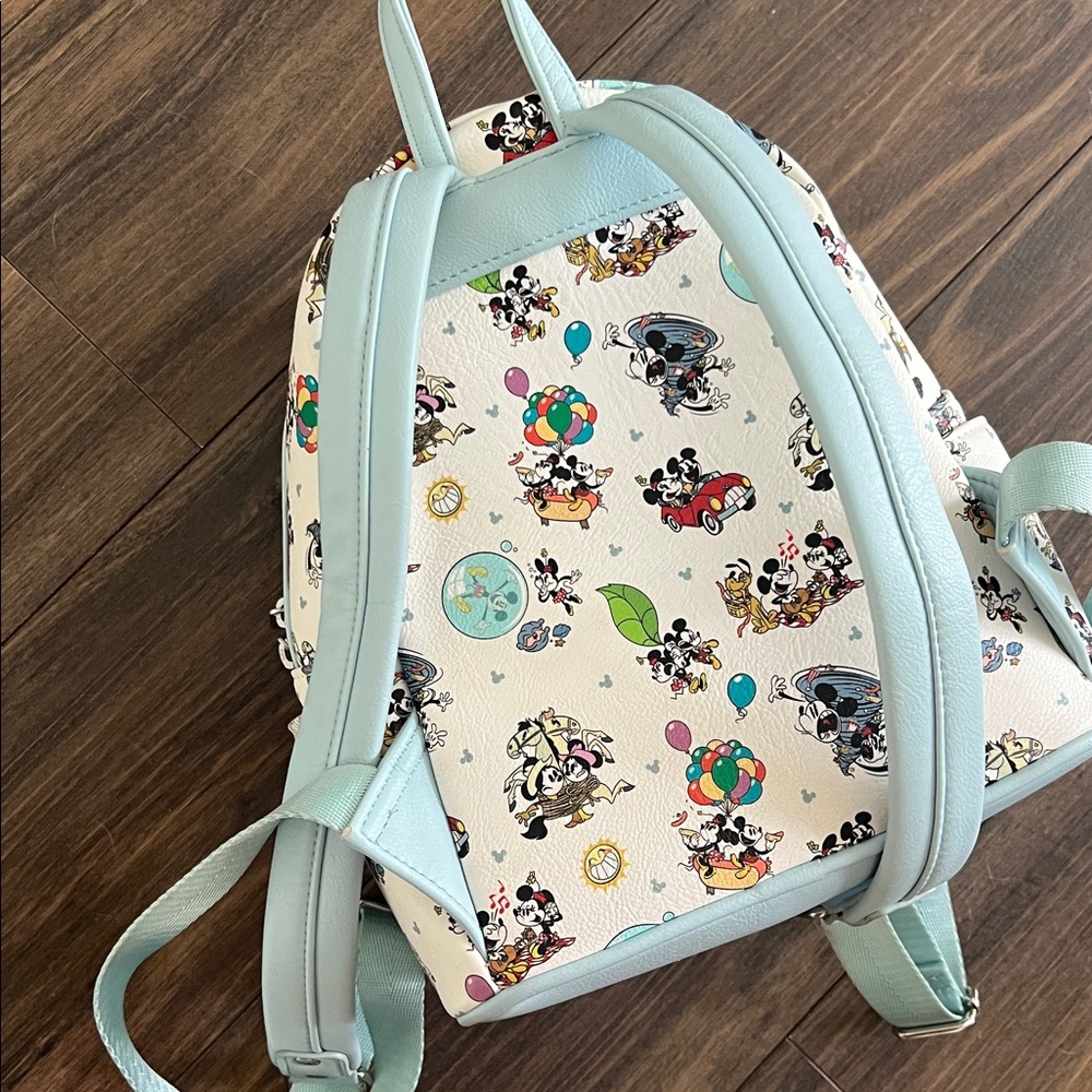 Disney Parks Loungefly Mickey and Minnie Runaway Railway mini backpack - Picture 3 of 5